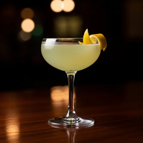Alaska Cocktail cocktail made with gin, served in a coupe