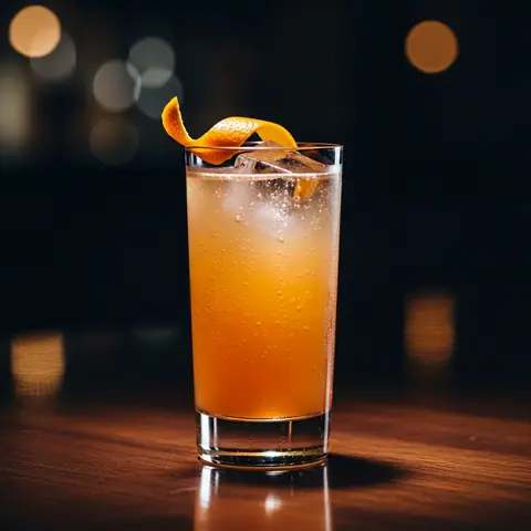 Amer Picon Highball cocktail made with other, served in a highball glass