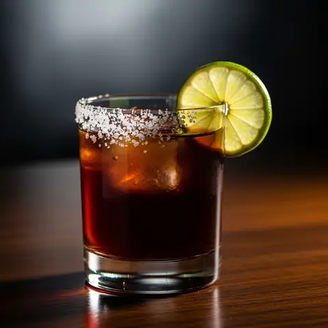 Batanga cocktail made with tequila, served in a highball glass
