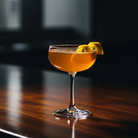 Bee's Knees cocktail made with gin, served in a coupe