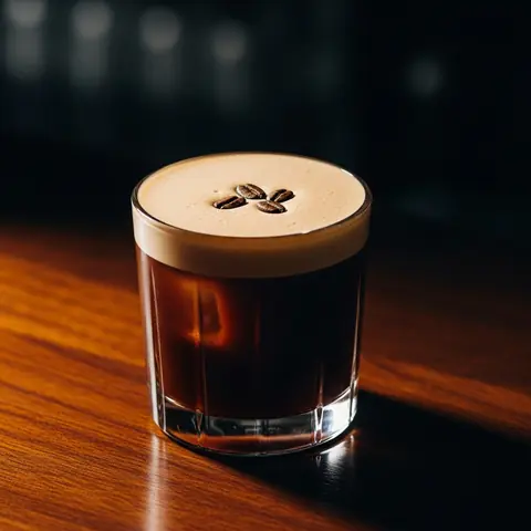 Carajillo cocktail made with other, served in a rocks glass