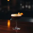 Coffee Flip cocktail made with brandy