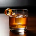 Coffee Old Fashioned cocktail made with whiskey
