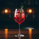 Cranberry Rosemary Spritz cocktail made with none