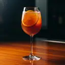 Cynar Spritz cocktail made with wine