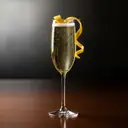 French 75 cocktail made with gin
