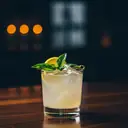 Gin Basil Smash cocktail made with gin