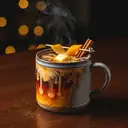 Hot Buttered Rum cocktail made with rum