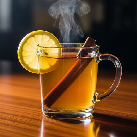 Hot Toddy cocktail made with whiskey, served in a mug