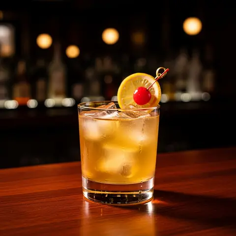 John Collins cocktail made with whiskey, served in a collins glass