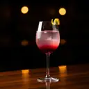 Kir cocktail made with wine