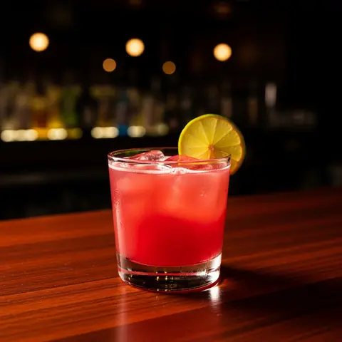 Mexican Firing Squad cocktail made with tequila, served in a rocks glass