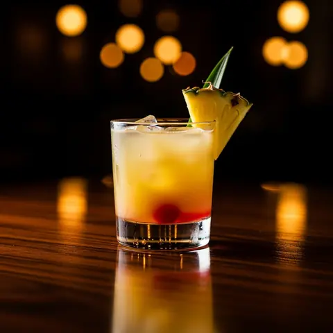 Mexicana cocktail made with tequila, served in a rocks glass