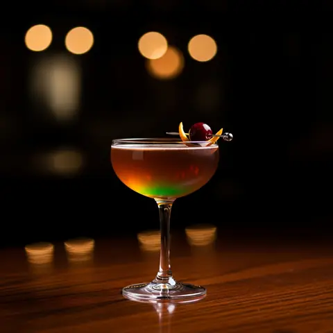 Remember the Maine cocktail made with whiskey, served in a coupe