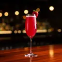 Rossini cocktail made with champagne