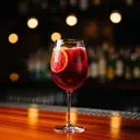 Sparkling Rooibos Sangria cocktail made with none