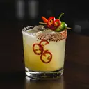 Spicy Margarita cocktail made with tequila