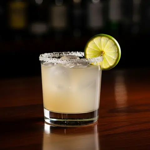 Tommy's Margarita cocktail made with tequila, served in a rocks glass