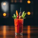Virgin Bloody Mary cocktail made with none