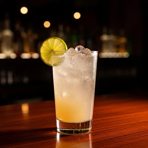 Vodka Buck cocktail made with vodka, served in a highball glass