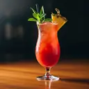 Zombie cocktail made with rum